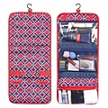 Zodaca Travel Hanging Cosmetic Toiletry Carry Bag Wash Organizer Storage - Red Times Square