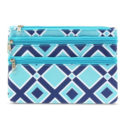 Zodaca Women Coin Purse Wallet Zipper Pouch Bag Card Holder Case - Times Square Turquoise