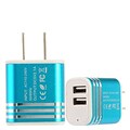 Insten 2-Port USB Quick Charge 2.1A Dual Ports Home Travel AC Wall Charger For Cell Phone Tablet - Blue