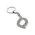 Insten Glamorous Alphabet Patterned Letter Q Keychain with White Crystals