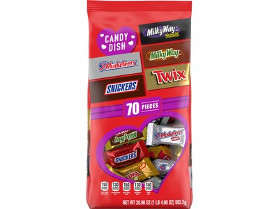Mars Candy Dish Valentines Minis Mix, 20.9 oz. (425611)