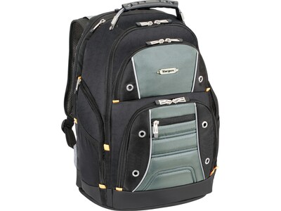 Targus Drifter II Laptop Backpack, Medium, Gray/Black (PSB239US)