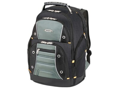 Targus Drifter II Laptop Backpack, Medium, Gray/Black (PSB239US)