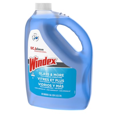 SC Johnson Professional Windex Powerized Glass Cleaner with Ammonia-D - 1 Gal
