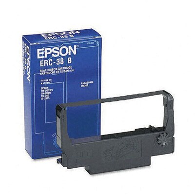 Epson ERC-38BR Black/Red Fabric Ribbon (1.5M/750K Characters)
