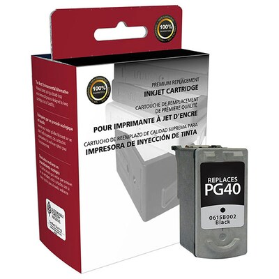 Clover Imaging Group Remanufactured Black Standard Yield Ink Cartridge Replacement for Canon PG-40 (