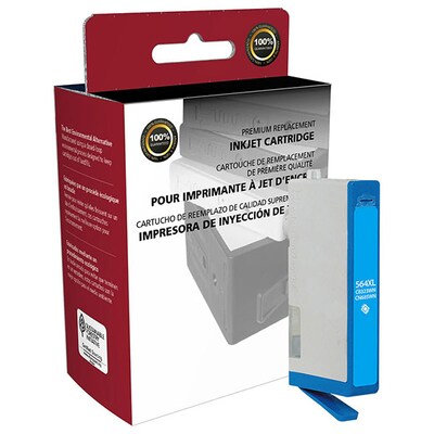 Clover Imaging Group Remanufactured Cyan High Yield Ink Cartridge Replacement for HP 564XL (CB323WN)