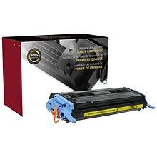 Clover Imaging Group Remanufactured Yellow Standard Yield Toner Cartridge Replacement for HP 124A (Q