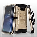 Insten 3-in-1 Kinetic Hybrid Holster Case Combo 2pcs Protector For Samsung Galaxy S8 Plus S8+ - Gold/Black