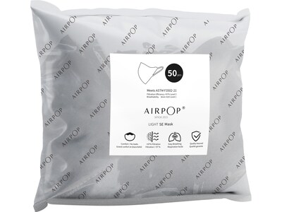 AirPop Light SE Reusable Face Mask, Adult, 50/Pack (HAN100018)
