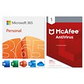 Microsoft 365 Personal McAfee AntiVirus for Windows/Mac/Android/iOS, 1 Person/1 PC, Download (QQ2-00021)