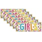 Ashley Productions Laminated Hall Pass, DonutFetti Girls Pass, Pack of 6 (ASH10763-6)