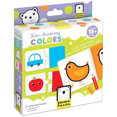 Banana Panda Kid Academy Colors, Coloring Book & Puzzles (BPN77368)