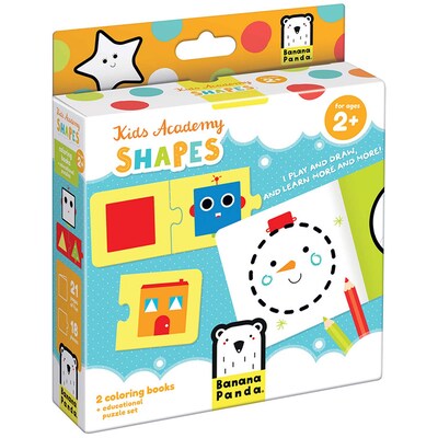 Banana Panda Kid Academy Shapes, Coloring Book & Puzzles (BPN77370)