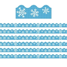 Carson Dellosa Education Scalloped Border, 2.25 x 234, Snowflakes and Argyle (CD-108224-6)