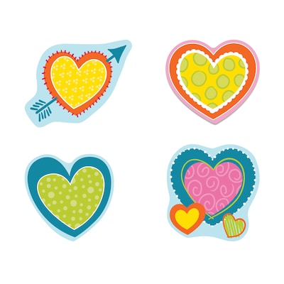 Carson Dellosa Education Hearts Cut-Outs, 36/Pack, 3 Packs (CD-120172-3)