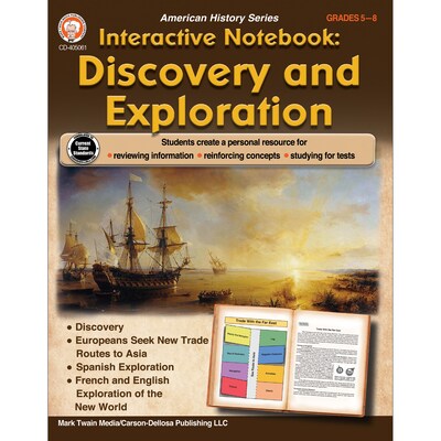 Interactive Notebook: Discovery and Exploration Resource Book, Grade 5-8 by Mark Twain Media, Paperback (9781622238460)