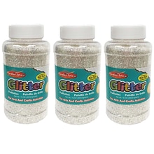 CLI Creative Arts Glitter, 1 lb. Bottle, Iridescent, Pack of 3 (CHL41175-3)