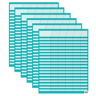 Creative Teaching Press Turquoise Incentive Chart, 17 x 22, Pack of 6 (CTP5105-6)