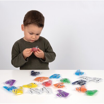 TickiT Rainbow Gel Alpha Boats, Assorted Colors, Set of 26 (CTU57013)