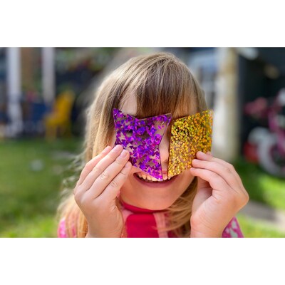 TickiT Rainbow Glitter Shapes, Assorted Colors,  Set of 21 (CTU72622)