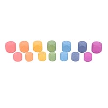 TickiT Rainbow Wooden Cubes, Assorted Colors, Set of 14 (CTU73989)