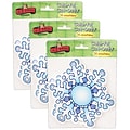 Carson Dellosa Education Snowflakes Cut-Outs by DJ Inkers, 36/Pack, 3 Packs (DJ-620009-3)
