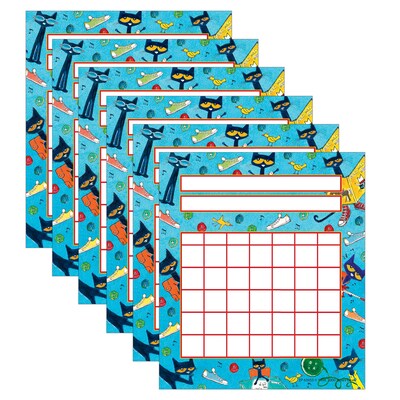 Edupress Incentive Chart, 5.25" x 6", Pete the Cat, 36 Per Pack, 6 Packs (EP-63933-6)