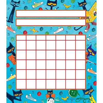 Edupress Incentive Chart, 5.25 x 6, Pete the Cat, 36 Per Pack, 6 Packs (EP-63933-6)