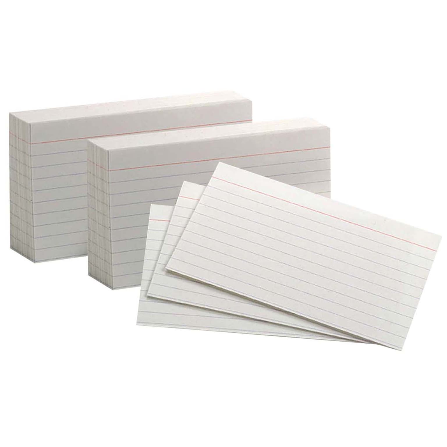 Oxford 3 x 5 Commercial Index Cards, Ruled, White, 1000/Pack, 2 Packs/Bundle (ESS00031-2)