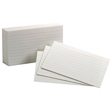 Oxford 3 x 5 Commercial Index Cards, Ruled, White, 1000/Pack, 2 Packs/Bundle (ESS00031-2)