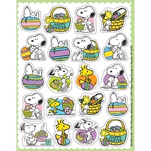 Eureka Peanuts® Easter Theme Stickers, 120 Per Pack, 12 Packs (EU-655061-12)