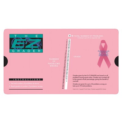 E-Z Grader Breast Cancer Pink Grade Tool, Pack of 3 (EZ-5703PINK-3)