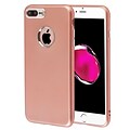 Insten Rubber Candy Skin Case Cover For Apple iPhone 7 Plus - Rose Gold