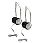 HamiltonBuhl SchoolMate On-Ear Stereo Headphone with In-Line Volume Control, Pack of 2 (HECHA2V-2)