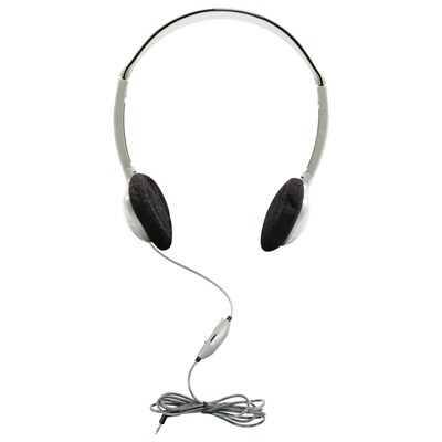 HamiltonBuhl SchoolMate On-Ear Stereo Headphone with In-Line Volume Control, Pack of 2 (HECHA2V-2)