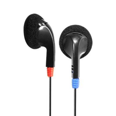 HamiltonBuhl Ear Buds, Black, 6/Pack (HECHABUD-6)