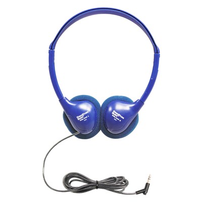 HamiltonBuhl Kids On-Ear Blue Stereo Headphone, Blue, 3/Pack (HECKIDSHA2-3)