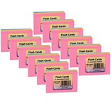 Hygloss 2 x 3 Bright Flash Cards, 100/Pack, 12 Packs (HYG42317-12)