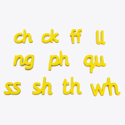 Junior Learning Rainbow Magnetic Alphabet and Digraphs, Cursive, Assorted Colors, 56 Pieces (JRL603)