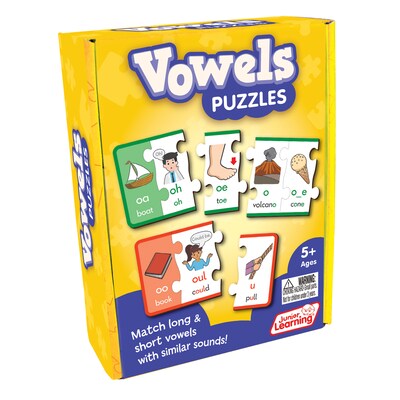 Junior Learning Vowel Puzzles (JRL658)