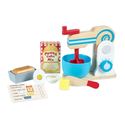 Melissa & Doug Wooden Make-a-Cake Mixer Set (LCI9840)