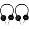 Maxell HP-100 Budget Stereo Headphones, Black, Pack of 2 (MAX190319-2)