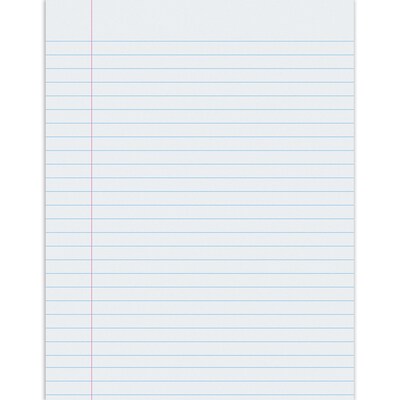 Pacon Wide Ruled Filler Paper, 8.5 x 11, 500 Sheets/Pack, 2/Bundle (PAC2401-2)