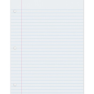 Pacon 8.5 x 11 Composition Writing Paper, White, 500 Sheets/Pack, 2 Packs (PAC2402-2)