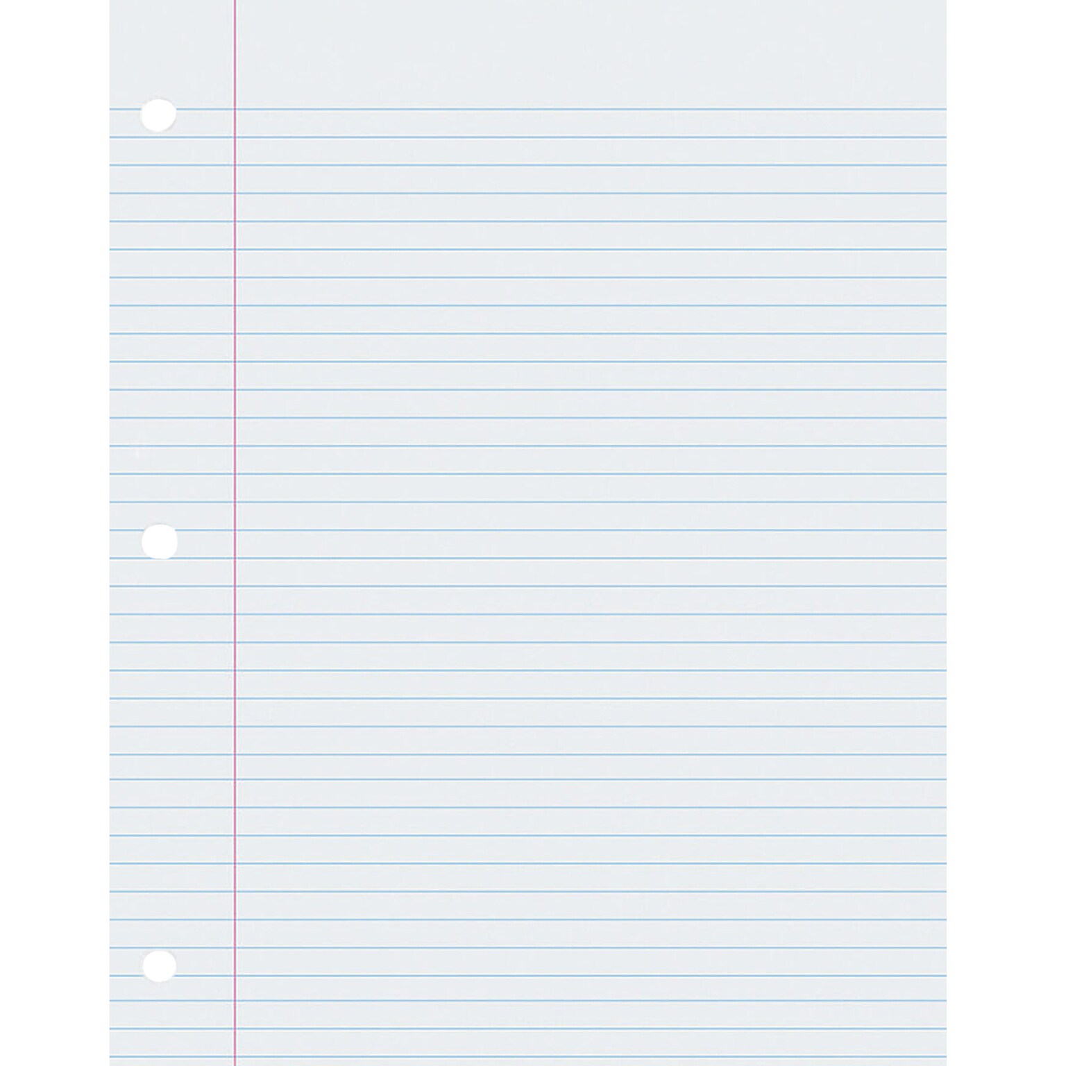 Pacon Composition Writing Paper, 8.5 x 11, 3-Hole Punched, 500 Sheets/Pack, 2/Bundle (PAC2405-2)