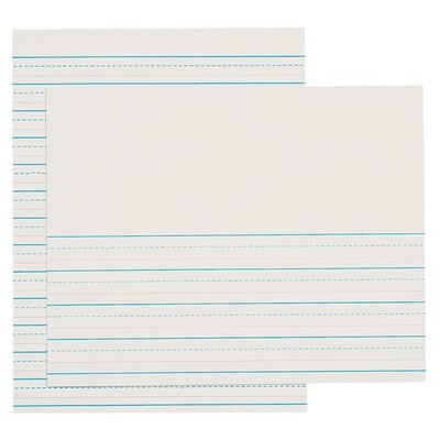 Pacon 8.5 x 11 Newsprint Handwriting Paper, 1/2 x 1/4 x 1/4 Ruled, 500 Sheets/Pack, 3 Packs (PA