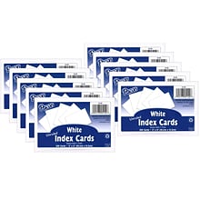 Pacon® 4 x 6 Index Cards, Blank, White,100/Pack, 10 Packs/Bundle (PAC5142-10)