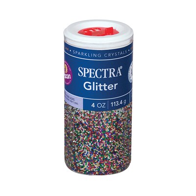 Spectra Glitter, Multi-Color, 4 oz./Jar, 6 Jars (PAC91690-6)
