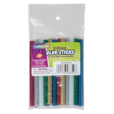 Creativity Street Glitter Glue Sticks, Assorted, 12/Pack, 6 Pack/Bundle (PACAC3352-6)